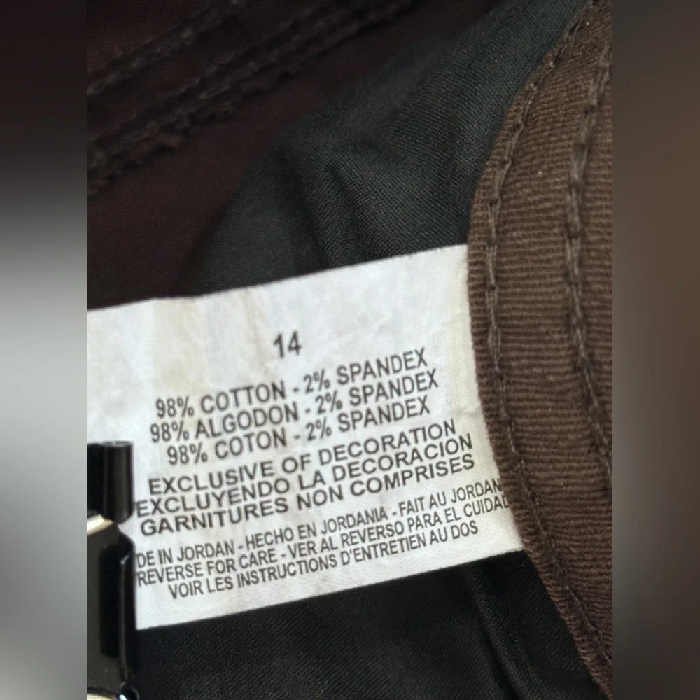 Code Bleu Annette Jeans | Size 14/31 | Brown Embellished Pockets | Stretch Fit - Picture 7 of 8